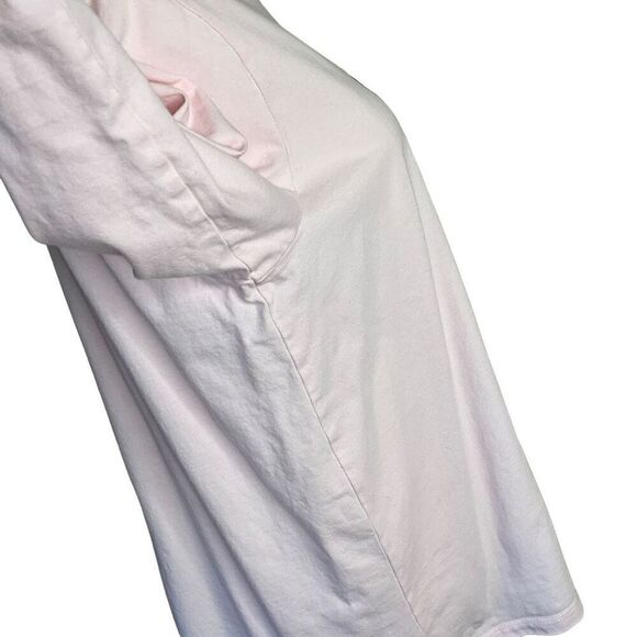 Levis Womens Size Large Graphic Tee T Shirt Pink Long Sleeve Crewneck Pullover - Picture 4 of 10